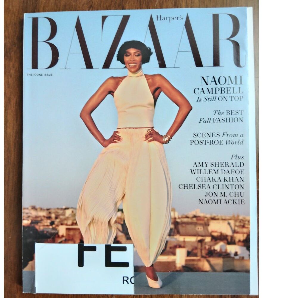 Harper's Bazaar's Magazine Sept 2024 Icon Issue Naomi Campbell